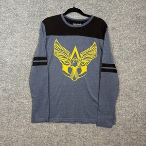 Assassins Creed IV Shirt Adult Large Blue Black Flag Long Sleeve Graphic Tee NEW